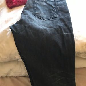 Gap straight jeans in faded black